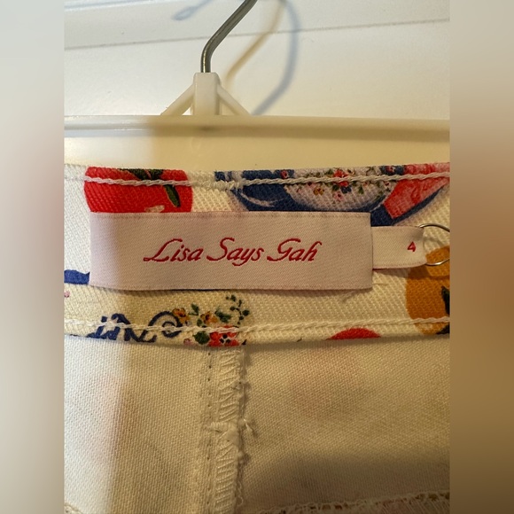 NWT Lisa Says Gah Italian Print Robyn Jeans - Picture 6 of 11